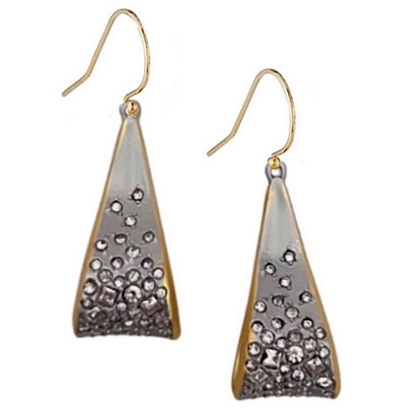 Alexis Bittar Jewelry - ALEXIS BITTAR • Ribbon Curl Loop Crystal Encrusted Earrings